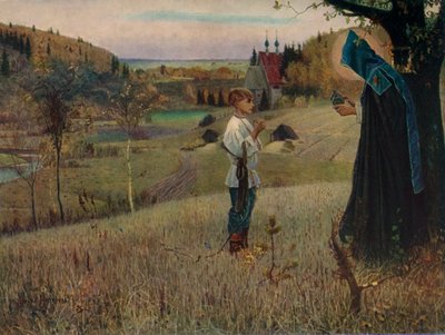 El sueño del niño Bartolomé de Mikhail Nesterov