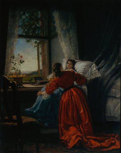 Visitando a los enfermos, 1885 de Mikhail Petrovich Klodt Baron
