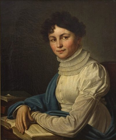 Retrato de la poetisa Anna Bunina 1774-1829 de Mikhail Prokopyevich Vishnevitsky