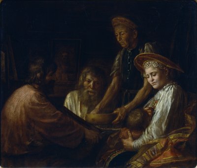 Comida campesina, 1774 de Mikhail Shibanov