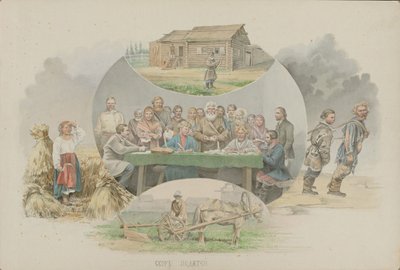 Recaudación de impuestos, 1862 de Mikhail Stepanovich Znamensky