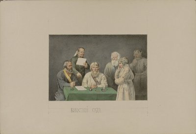 Tribunal de Volost, 1862 de Mikhail Stepanovich Znamensky