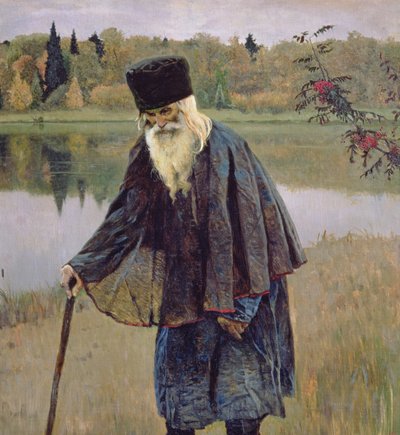 El Ermitaño, 1888 de Mikhail Vasilievich Nesterov