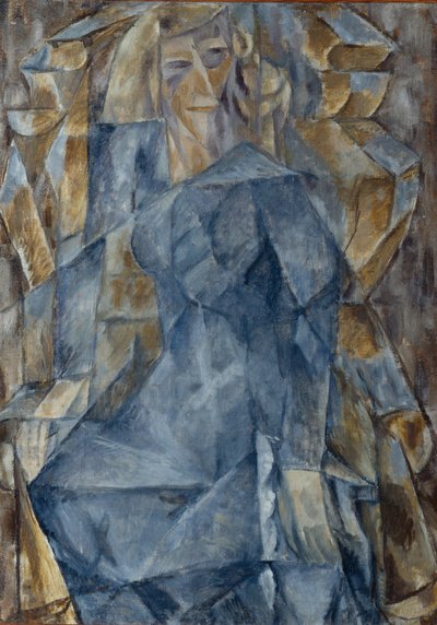 Retrato de una mujer, década de 1910 de Mikhail Vasilyevich Le Dantyu