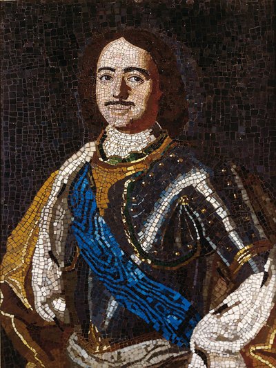 Retrato del emperador Pedro I el Grande de Mikhail Vasilyevich Lomonosov