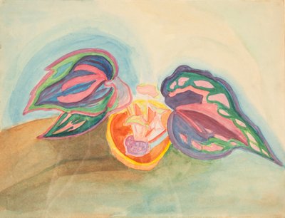 Naturaleza muerta con planta, c. 1920 de Mikhail Vasilyevich Matyushin