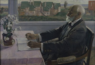 Retrato del fisiólogo, psicólogo y médico Iván P. Pavlov 1849-1936, 1935 de Mikhail Vasilievich Nesterov