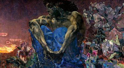 Demonio (sentado) de Mikhail Aleksandrovich Vrubel
