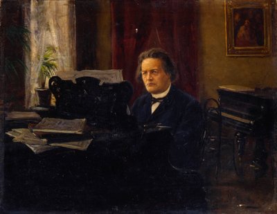 Retrato del compositor Anton Rubinstein de Mikhail Yarovoy