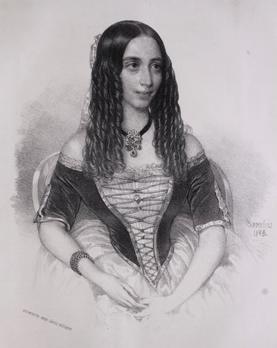 Retrato de Emilia Lemouton (Miklós Barabás, 1845) de Miklós Barabás