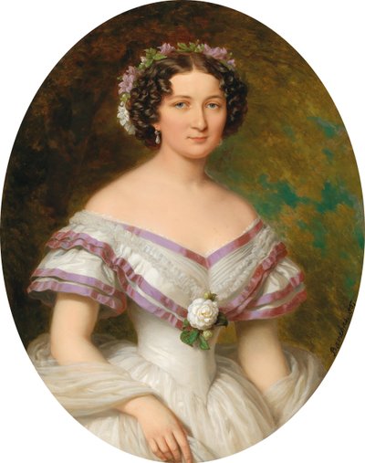 Retrato de la condesa María Gabriella Josepha Anna Szápáry, nacida Atzél de Borosjenő de Miklós Barabás