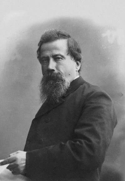 Retrato del compositor Amilcare Ponchielli 1834-1886 de Milano . Guigoni and Bossi