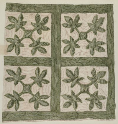 Colcha de Apliqué de Mildred E. Bent