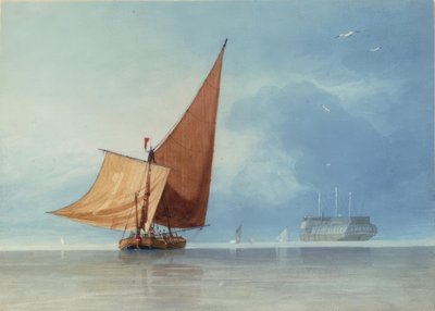 Embarcaciones en la entrada del Medway, Kent de Miles Edmund Cotman