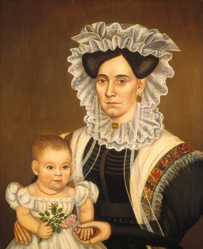 Aphia Salisbury Rich y bebé Edward, c. 1833 de Milton W. Hopkins