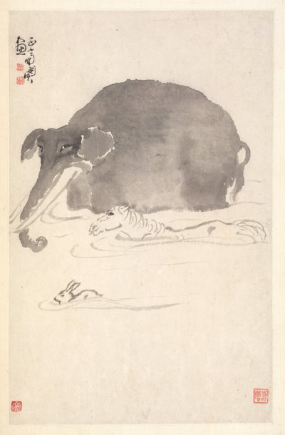 Elephant, Horse, and Hare de Min Zhen