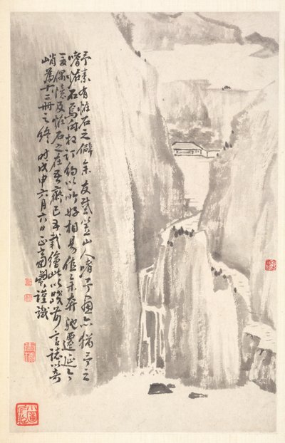 Acantilados escarpados, 1788 de Min Zhen