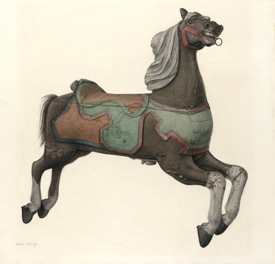 Caballo de carrusel de Mina Lowry