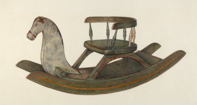 Caballo mecedor, c. 1940 de Mina Lowry