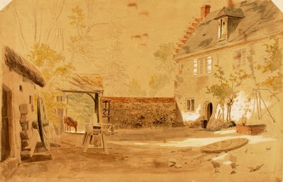 Antigua abadía de St. Valery, Francia, 1862 de Miner Kilbourne Kellogg