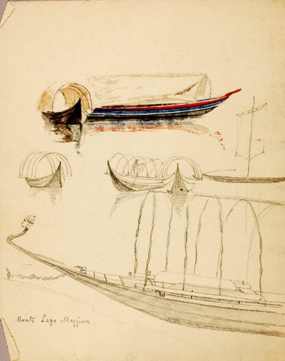 Barcos, Lago Mayor de Miner Kilbourne Kellogg