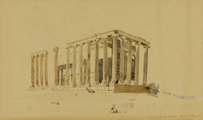 Ruinas de un templo griego, Azani, Frigia de Miner Kilbourne Kellogg
