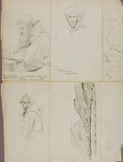 Estudios--Paisaje y retrato de Miner Kilbourne Kellogg