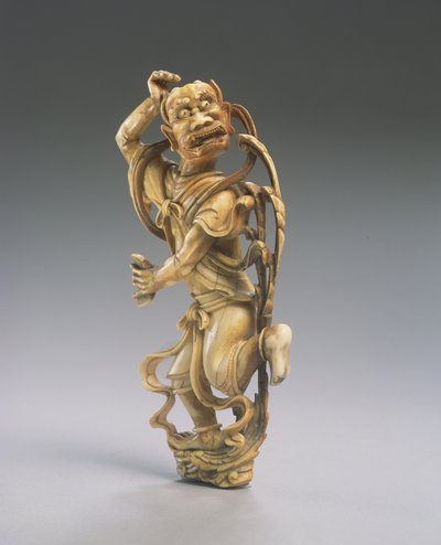 Figura de Kui xing (marfil tallado) de Ming Dynasty Chinese School