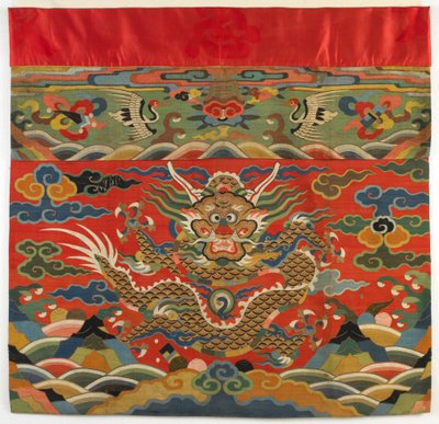 Frontal de altar, principios del siglo XVII (seda en tejido de tapiz) de Ming Dynasty Chinese School