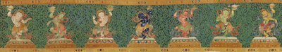 Detalle de Thangka imperial de seda bordada de Ming Dynasty Chinese School