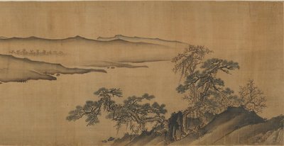 Colinas a lo largo de un río, siglo XVI-XVII de Ming Dynasty Chinese School