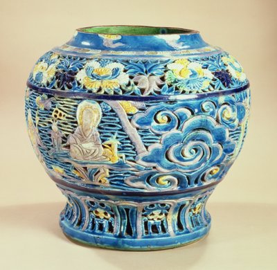 Jarrón grande, dinastía Ming de Ming Dynasty Chinese School