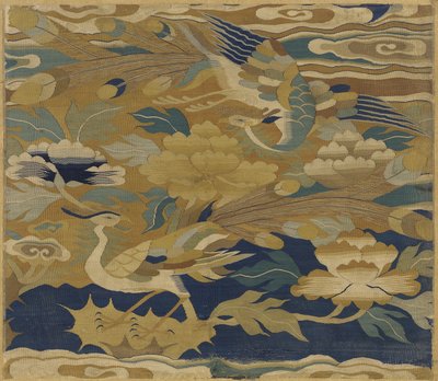 Fénixes y peonías, siglo XIV-XV de Ming Dynasty Chinese School