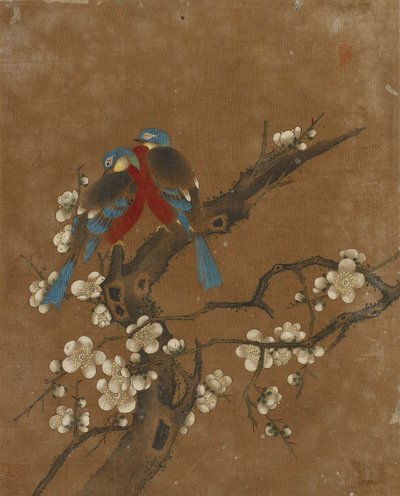 Diez imágenes de aves y flores de Ming Dynasty Chinese School