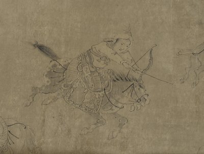 El cautiverio de Cai Wenji, siglo XIV-XV de Ming Dynasty Chinese School