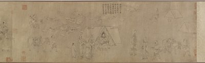 El cautiverio de Cai Wenji de Ming Dynasty Chinese School