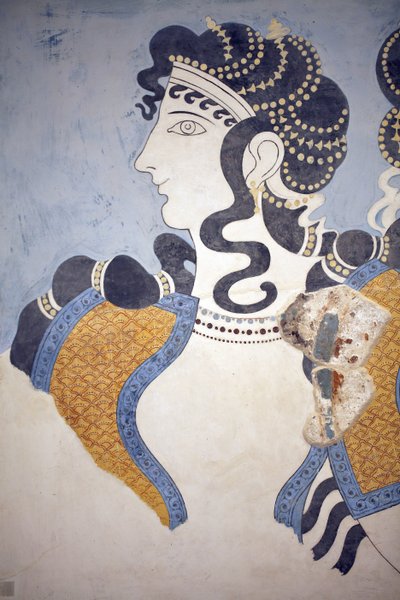 Arte minoico. Detalles del fresco 