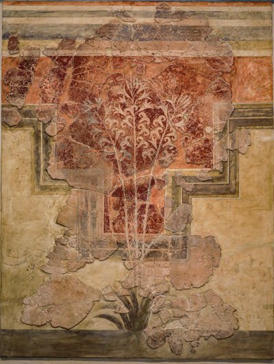 Composición minoica. Panel de los "Frescos de Lirios" de Minoan