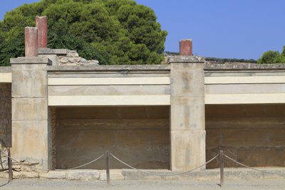 Sitio arqueológico minoico de Knossos. Ala oeste; Área llamada 