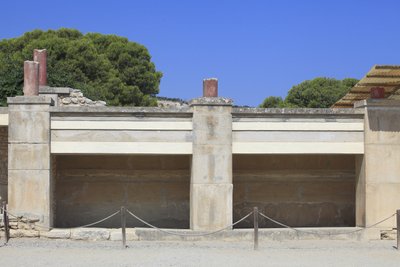 Sitio arqueológico minoico de Knossos. Ala oeste; Área llamada 
