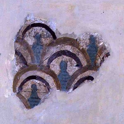Banda espiral y flores de Knossos, Creta, c.1500 a.C. de Minoan