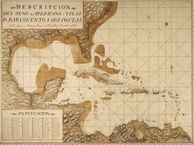 Carta del Golfo de México y las islas del Caribe de Miol Polo