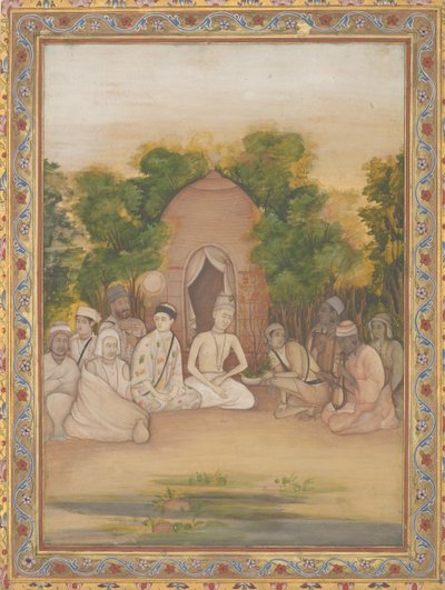 Una Reunión de Hombres Santos de Diferentes Credos, ca. 1770-75 de Mir Kalan Khan