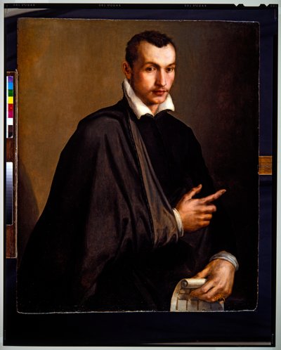 Retrato de un arquitecto, sin fecha (panel) de Mirabello Cavalori