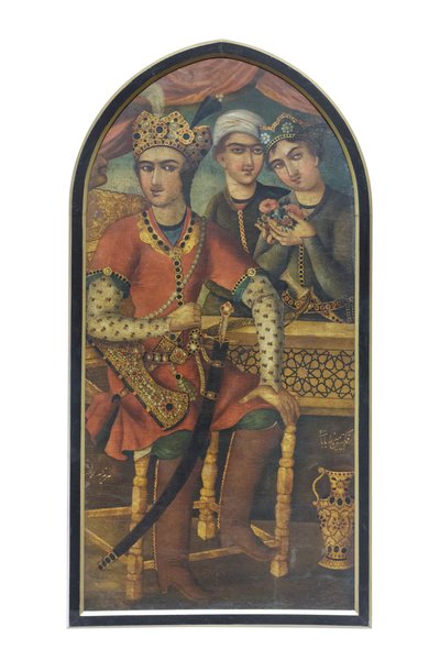 Hormizd IV de Sasan (óleo sobre lienzo) de Mirza Baba