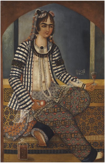 Retrato de una Dama de Mirza Baba