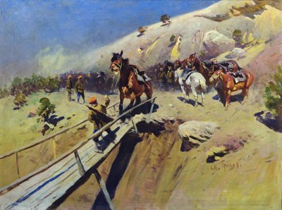 El Puente del Diablo, 1931 de Mitrofan Borisovic Grekov