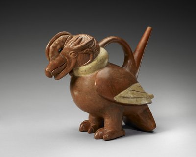 Vasija de Cóndor de Moche Moche