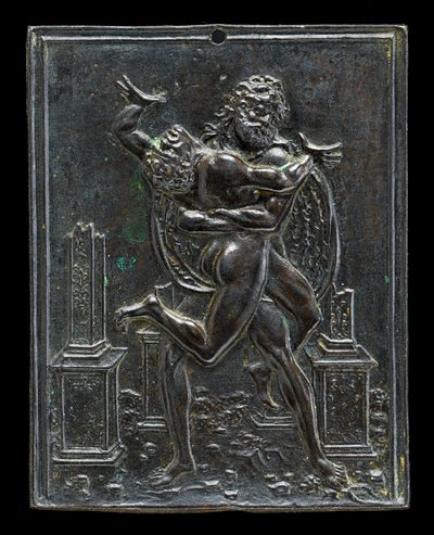 Hércules y Anteo, finales del siglo XV - principios del siglo XVI de Moderno