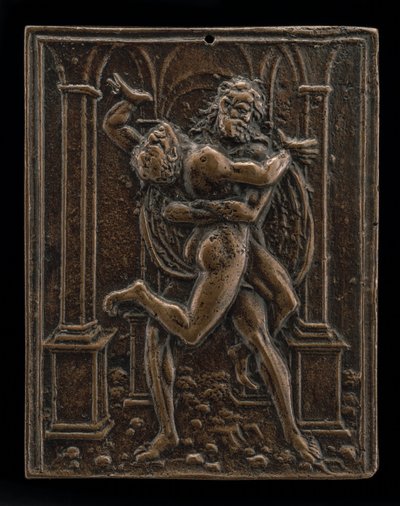 Hércules y Anteo, finales del siglo XV - principios del siglo XVI de Moderno